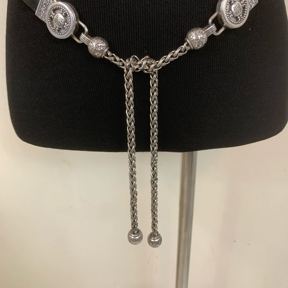 VTG BRIGHTON PROSPERITY TIE LEATHER BELT SIZE 30 - Picture 4 of 8